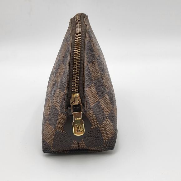 LOUIS VUITTON Damier Ebene Pochette Cosmetic PM...Authentic w/COA - Picture 2 of 12